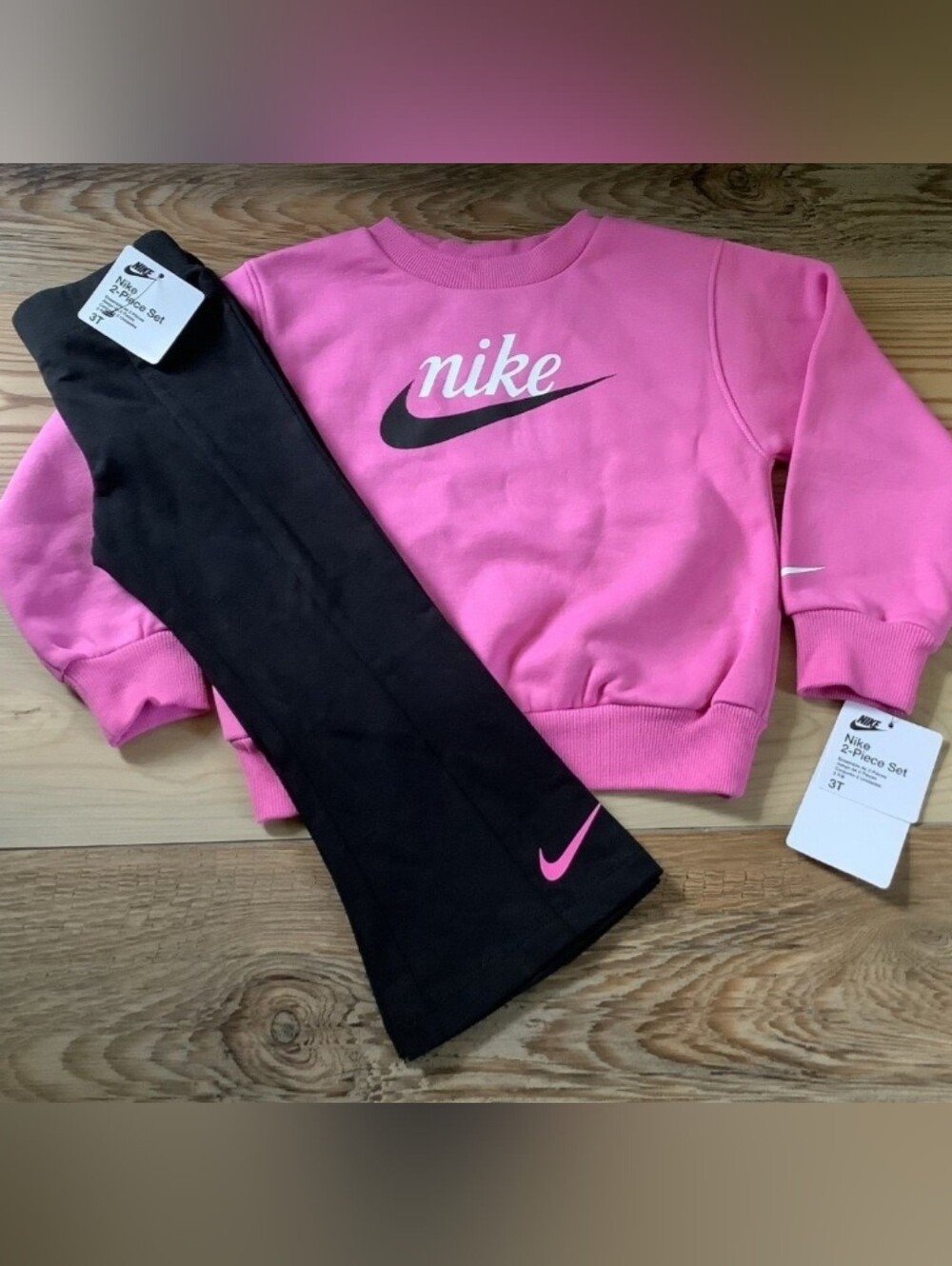 Nike Toddler Girls  Sweatshirt & Flare Leggings Set Size 3T(NWT)